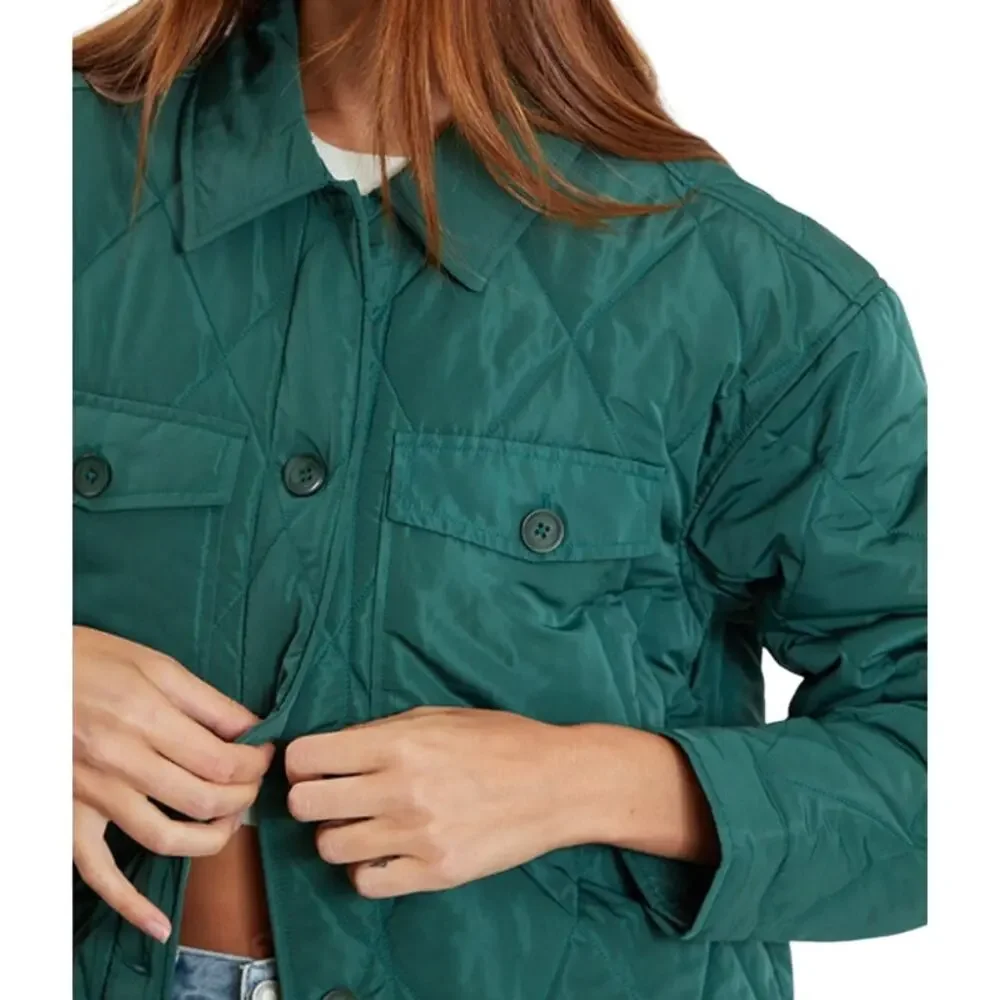 LA Hearts Button Down Quilted Shacket XS/S